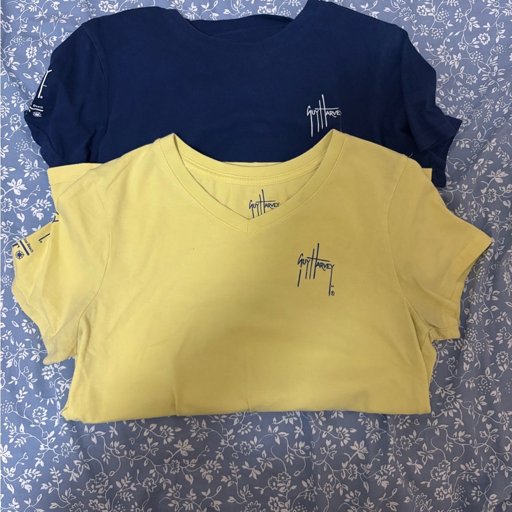 Guy Harvey Yellow and Navy T-Shirts